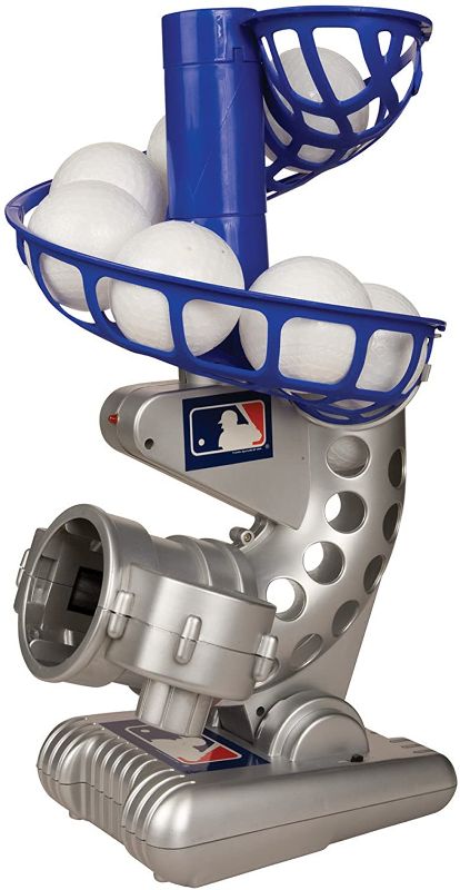 Photo 1 of Franklin Sports MLB Electronic Baseball Pitching Machine – Height Adjustable – Ball Pitches Every 7 Seconds