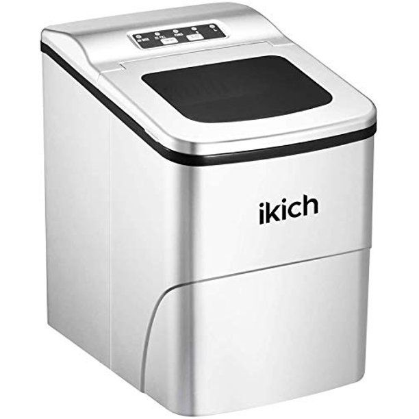 Photo 1 of Ikich Automatic Ice Machine Maker, Make 26 Lbs Ice in 24 H, Ice Makers with Scoop and Basket