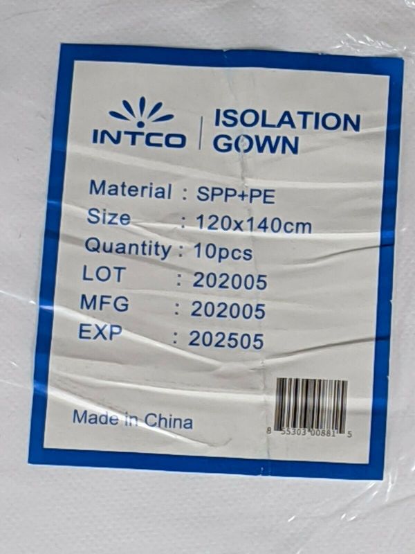 Photo 1 of 5 isolation gown 2 pack