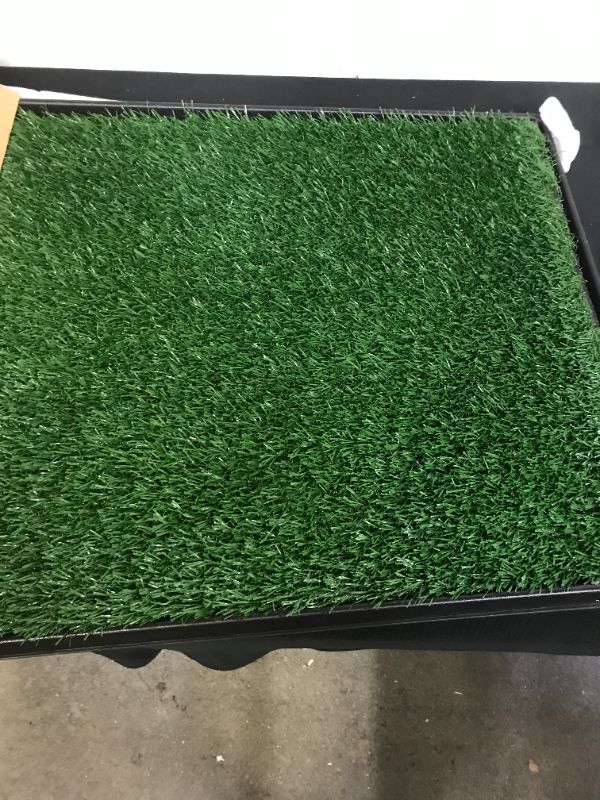 Photo 2 of Artificial Grass Puppy Pad for Dogs and Small Pets – Portable Training Pad with Tray – Dog Housebreaking Supplies by PETMAKER
24x20