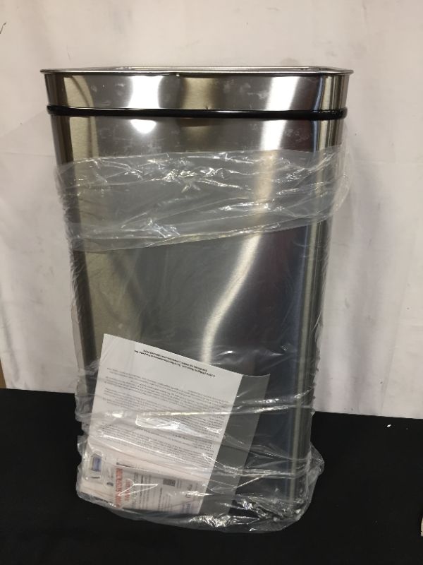 Photo 2 of 13 gallon stainless touchless trash can