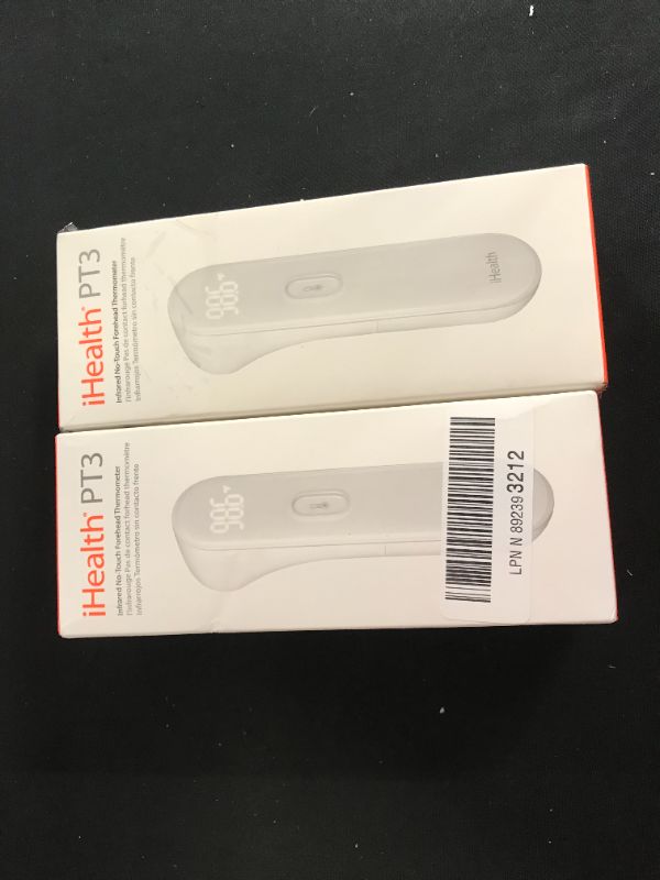 Photo 1 of 2 pack of infrared no touch forehead thermometer