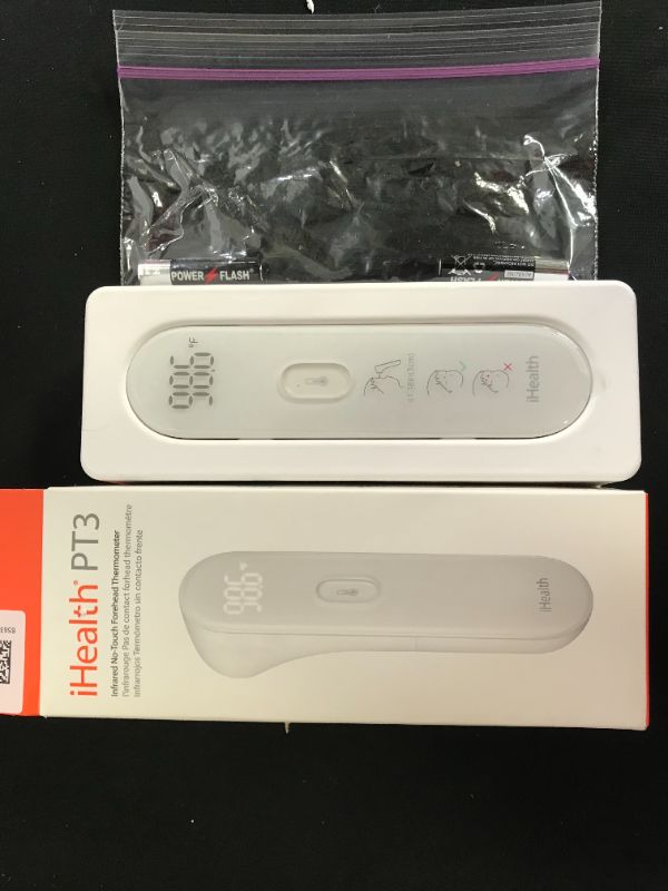 Photo 2 of 2 pack of infrared no touch forehead thermometer