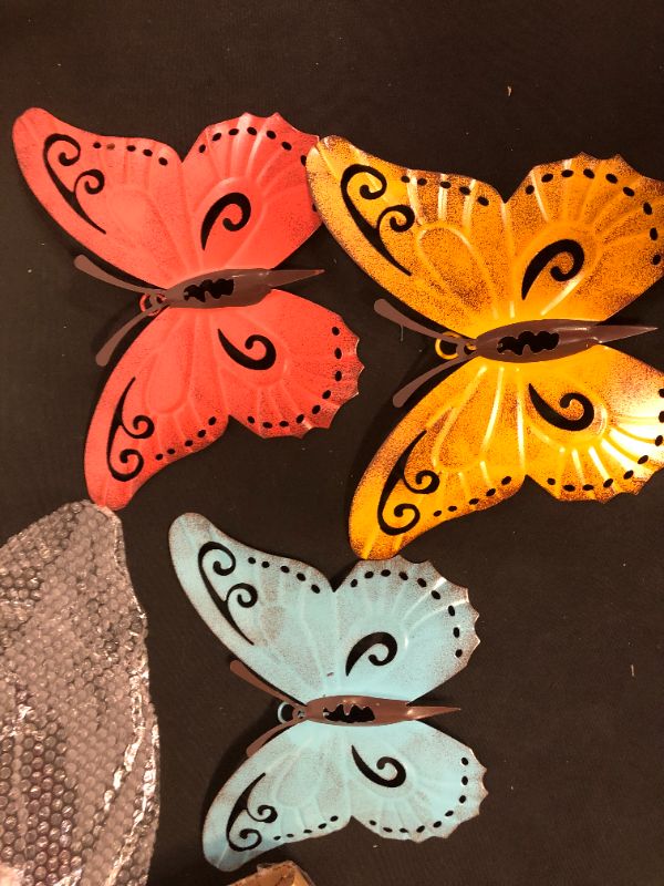 Photo 1 of 3 pack of butterfly wall decorations