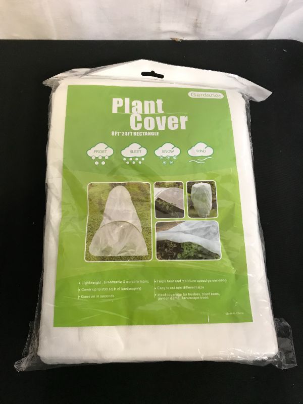 Photo 1 of  Plant Covers Freeze Protection - 1.05 oz Reusable Floating Row Cover - Garden Non-Woven Frost Blankets for Winter Frost Protection Sun Pest Protection (1.05oz - 8X24ft)