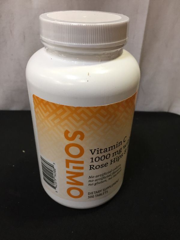 Photo 2 of Amazon Brand - Solimo Vitamin C 1000 mg with Rose Hips 8 mg, 300 Tablets, Ten Month Supply
EXPIRE BY:06/22