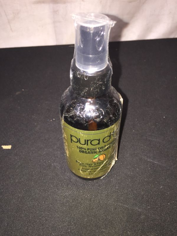 Photo 1 of PURA D'OR Organic Moroccan Argan Oil (4oz / 118mL) USDA Certified 100% Pure Cold Pressed Virgin Premium Grade Moisturizer Treatment for Dry and Damaged Skin