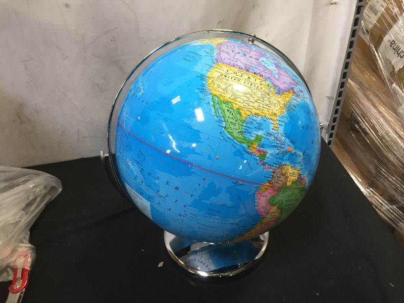 Photo 2 of 12inch World Globe Students Teachers Geography Learning Desktop Earth
