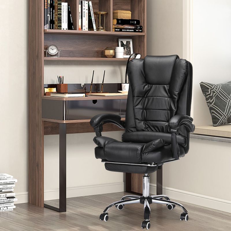 Photo 1 of Executive Office Chair,High Back PU Leather Reclining Chair,Ergonomic Chair with Footrest,Black
