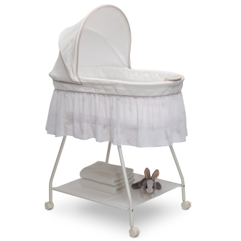 Photo 1 of 3 in 1 Baby Bassinet, Bedside Sleeper for Baby, Playpen, Easy Folding Portable Crib White
