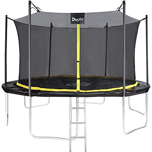 Photo 1 of 12FT Trampoline Jumping Exercise Fitness Heavy Duty Re-bounder Bed with Enclosure Net Ladder Outdoor Home Sport - L
