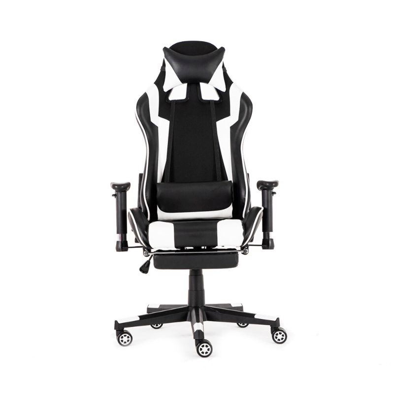 Photo 1 of Wcg Gaming Chair PVC Household Armchair Ergonomic Computer Chair Office Chairs Lift and Swivel Function Adjustable Footrest
