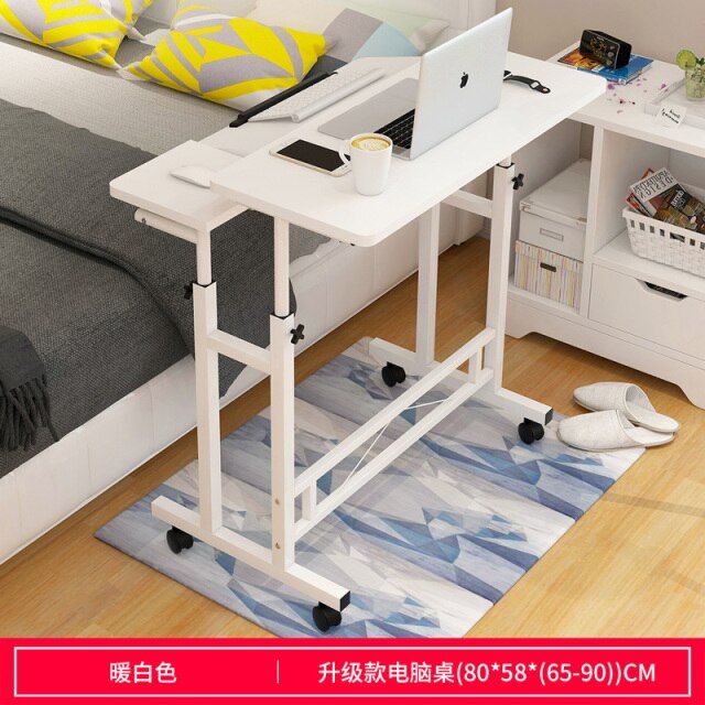 Photo 1 of bedside table of belt pulley computer desk can lift table is contracted and contemporary desk study bedroom dorm table
