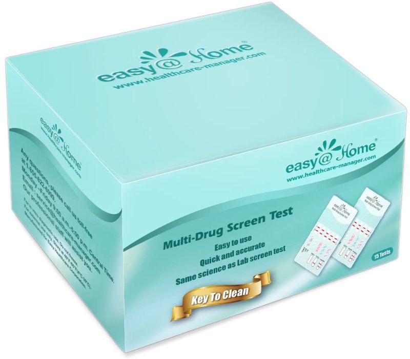 Photo 1 of 15 Pack Easy@Home 5 Panel Instant Urine Test - THC,COC,OPI 2000,BZO,AMP - #EDOAP-754
