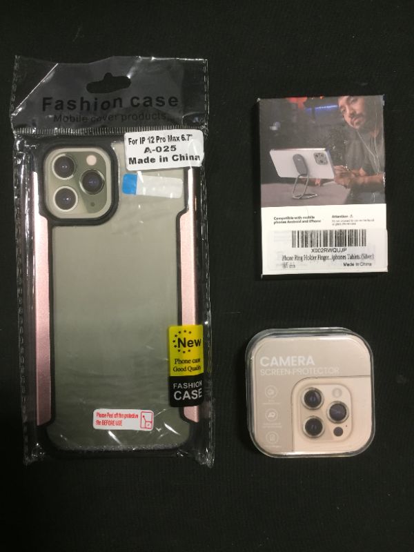 Photo 1 of iphone 12 promax case camera protector and magic phone holder 