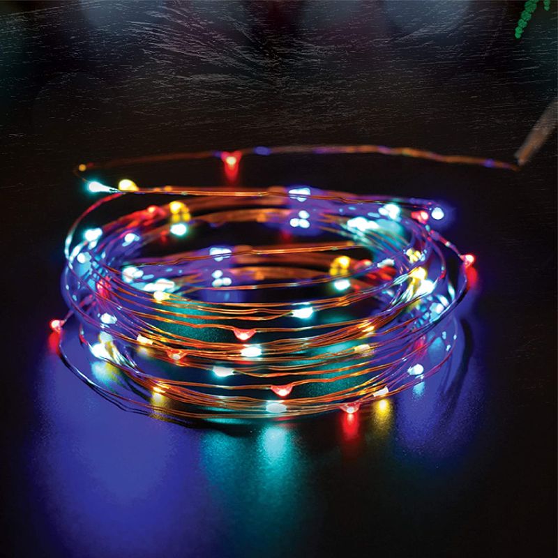 Photo 1 of Aurio String Lights for Bedroom, 20.6ft 60-Count LED Fairy Lights, Battery Operatey Copper Wire Light Set, Multi-Color
3 PCK