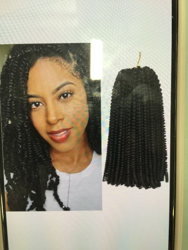 Photo 1 of 12 INCH SPRING TWIST CROCHET BRAIDS EXTENSIONS 3 PCK