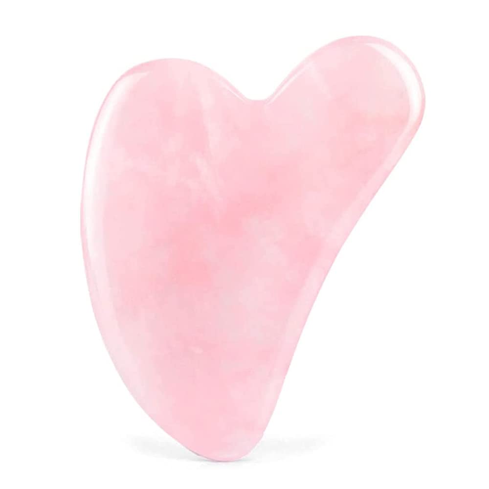 Photo 1 of Gua Sha, Gua Sha Facial Tool, Quartz Scrapping Stone, a relaxing anti-aging facial massage tool, can also be used on the chin, ears, neck, back, arms and legs. (Pink) 2 PCK
