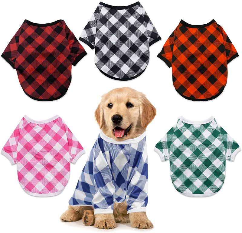 Photo 1 of 6pcs Dogs Plaid Shirt
