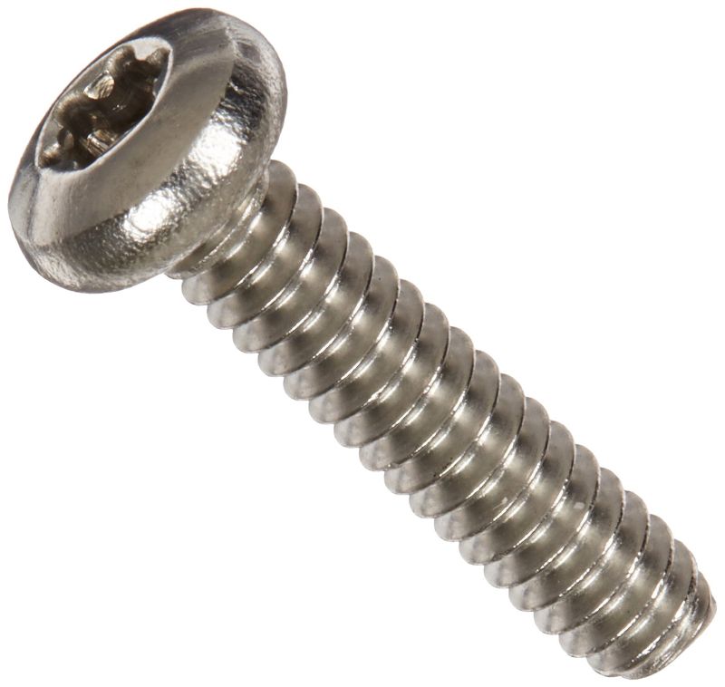 Photo 1 of 18-8 Stainless Steel Pan Head Machine Screw, Meets ASME B18.6.3, T10 Star Drive, #4-40 Thread Size, 1/2" Length, Fully Threaded, Imported (Pack of 50) (2 pack bundle)
