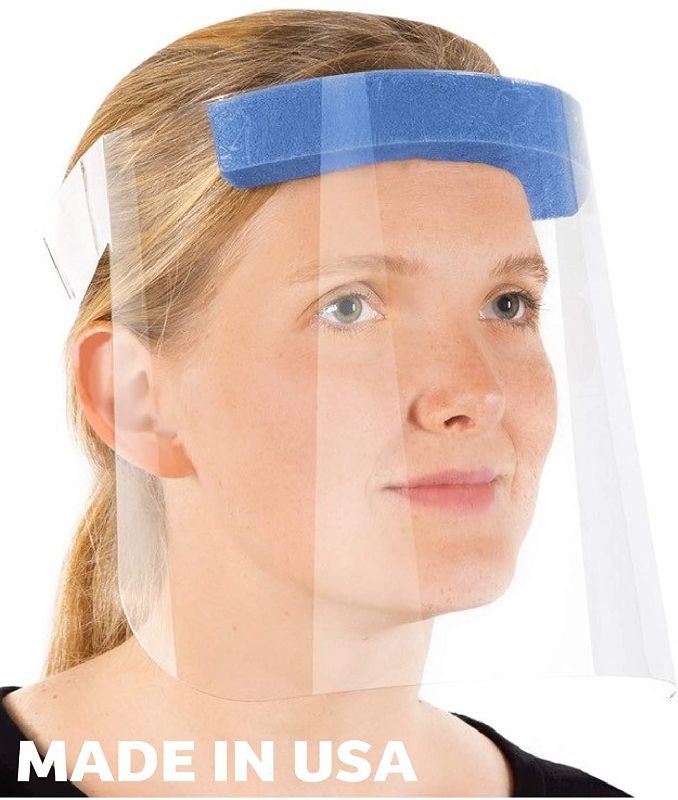 Photo 1 of Protective Face Shields with Clear Vision, Adjustable, Lightweight and Anti-Fog For Eye Protection. (2 Pack)
