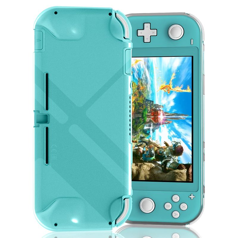 Photo 1 of [Updated] Fyoung Soft TPU Cover Case for Nintendo Switch Lite, Clear Protective Grip Case for Nintendo Switch Lite 2019
