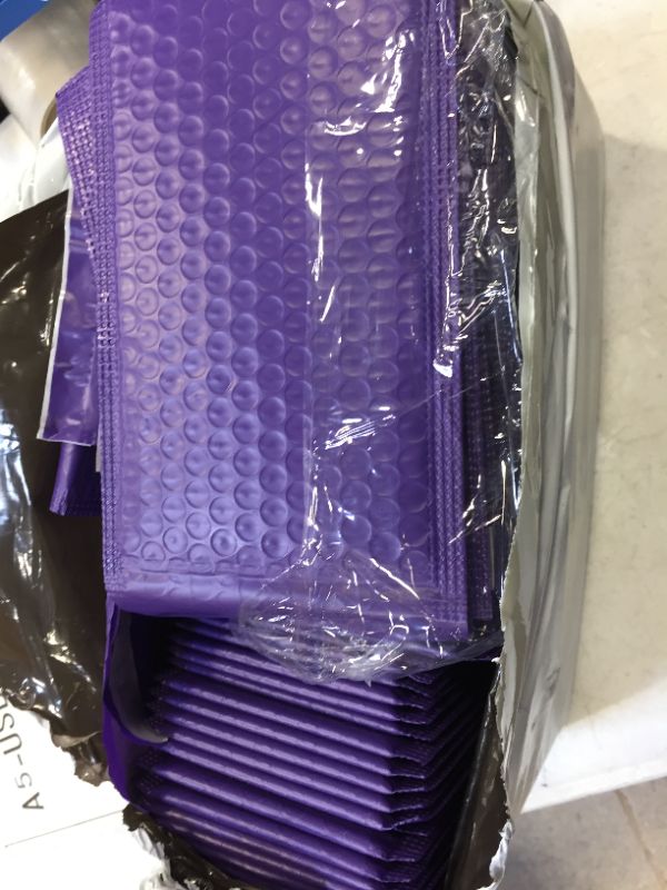 Photo 2 of Purple Bubble Mailers 4x7, 80 PCS Bubble Envelopes, Bubble Packaging Envelopes, Padded Envelopes 4x7 Bubble Poly Mailers Perfect for Packing Express Delivery and Protecting Fragile Goods
