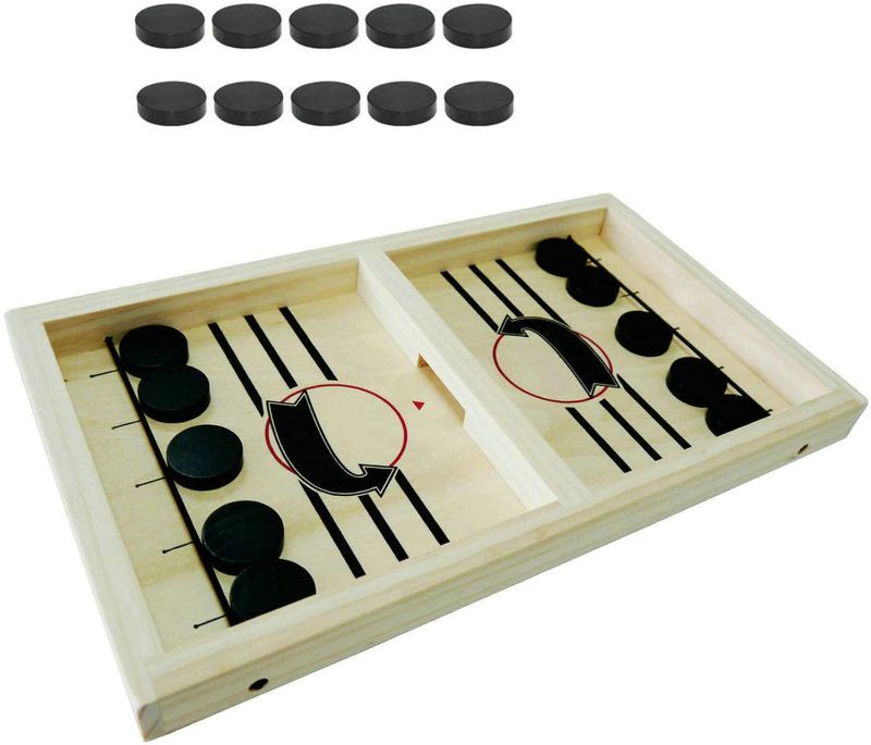 Photo 1 of Fast Sling Puck Game | Paced Slingpuck Winner Fun Toys Board Game | Party Game Toys Gift for Adults & Kids Children(14.6x8.8 inch)
