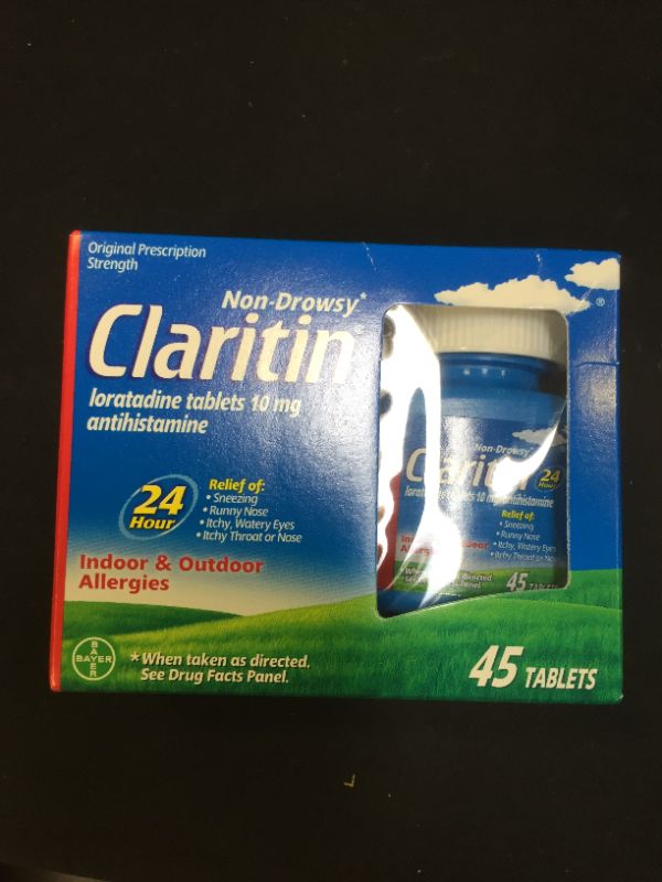 Photo 2 of Claritin 24 Hour Non-Drowsy Allergy Relief Tablets - Loratadine EXP11/2023
