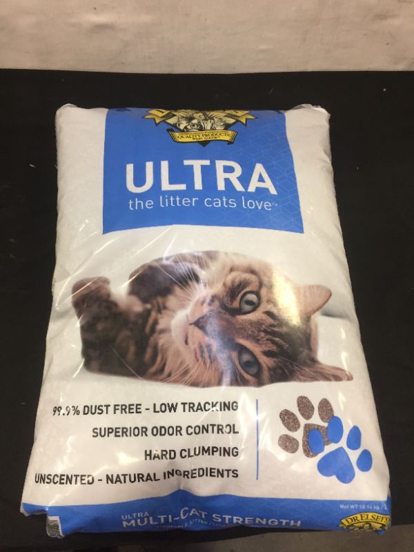 Photo 2 of Dr. Elsey's Precious Cat Ultra Unscented Clumping Clay Cat Litter, 40-lb bag