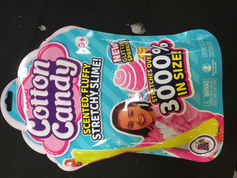 Photo 2 of Oosh Slime Scented Fluffy, Soft and Stretchy Slime, Non-Stick Cotton Candy Slime for Kids - Purple Grape
