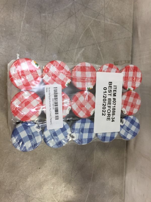 Photo 1 of Bonne Maman Jam Assorted - 30 jelly jars x 1 ounce - 5 Apricot, 5 Orange, 5 Cherry, 5 Honey, 5 Grape, 5 Blueberry  exp date 01-2022