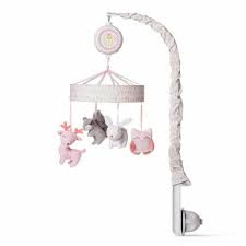 Photo 1 of Cloud Island Musical & White Noise Crib Mobile Forest Frolic in Pink
