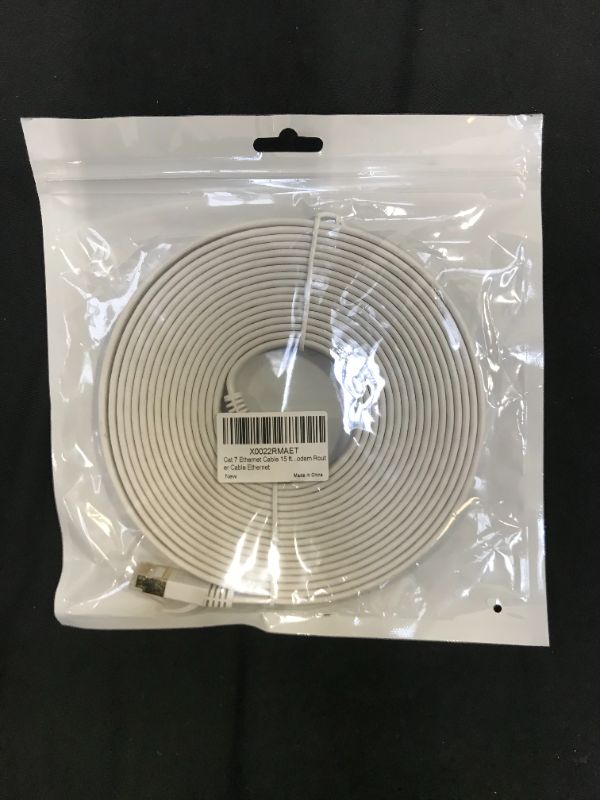 Photo 2 of Cat 7 Ethernet Cable 15 ft White