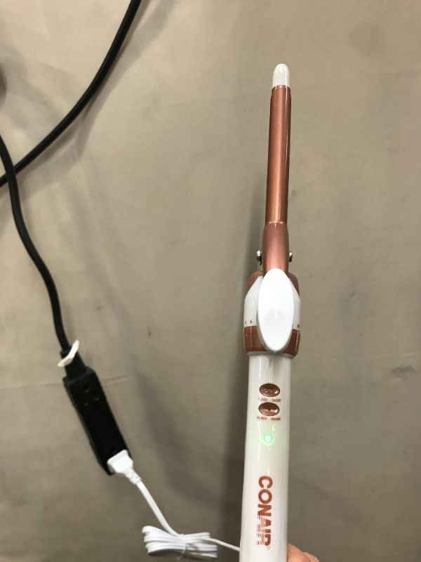 Photo 1 of Conair Double Ceramic Curling Iron - ( item was plugged in and turned on ) 