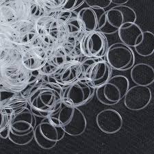 Photo 1 of 15000 Clear Elastic Hair Rubber Bands Mini Small Clear Ponytail Elastics Holders 