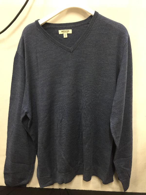 Photo 1 of Amazon Brand - Goodthreads Men's Lightweight Merino Wool V-Neck Sweater size XXXL Tall 