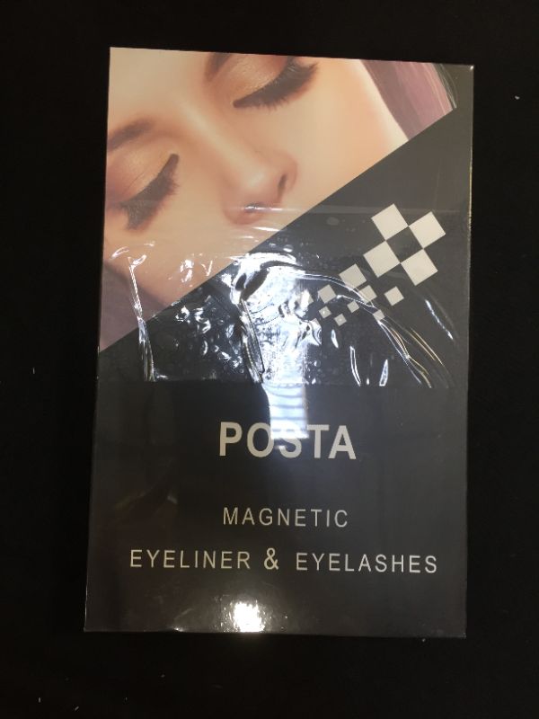 Photo 2 of 10 Pairs Eyelashes, POSTA Magnetic Eyelashes 2pcs Eyeliner, 3D False Eyelashes, With Tweezers, Magnetic Eyeliner and Magnetic Eyelash Kit for Women ( packaged sealed ) 2 PACKS 
