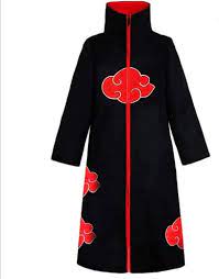 Photo 1 of KuKiee Unisex Long Ninja Robe Akatsuki Cloak Halloween Cosplay Costume Uniform size s 