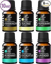 Photo 1 of  Aromatherapy Top-6 Essential Oil Set - (6 x 10ml Bottles) - 100% Pure of The Highest Therapeutic Grade Quality - Premium Gift Set – Lavender, Peppermint, Tea Tree, Eucalyptus 2 PACK 