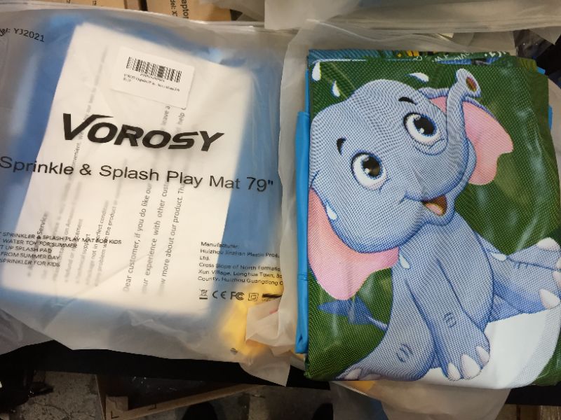 Photo 1 of 2 PACK VOROSY Upgraded 79" Sprinkler & Splash Play Mat 