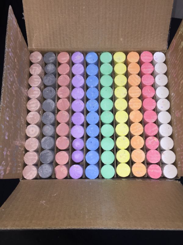 Photo 2 of 100 PCS SIDEWALK CHALK 