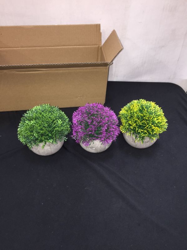 Photo 1 of 3 pcs artificial plants 