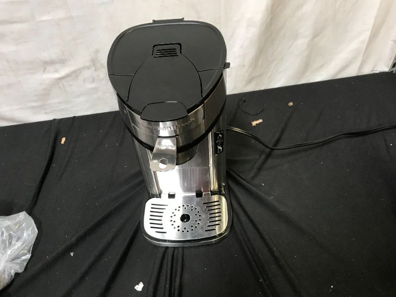 Photo 3 of Hamilton Beach Scoop Single Serve Coffee Maker, Fast Brewing, Stainless Steel (49981A)
