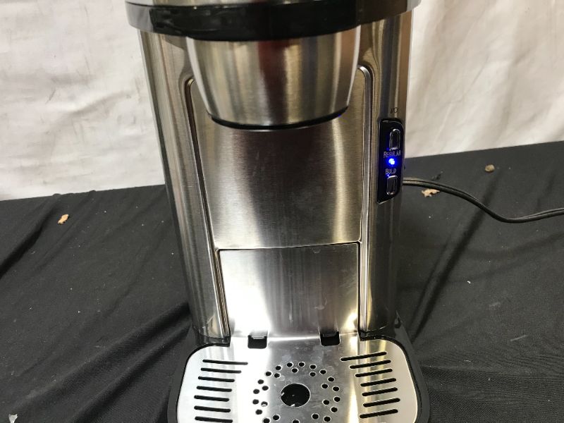 Photo 2 of Hamilton Beach Scoop Single Serve Coffee Maker, Fast Brewing, Stainless Steel (49981A)
