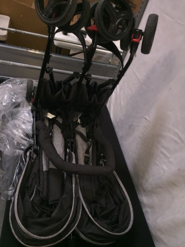 Photo 2 of Dream On Me, Volgo Twin Umbrella Stroller, Black (446-BLK)