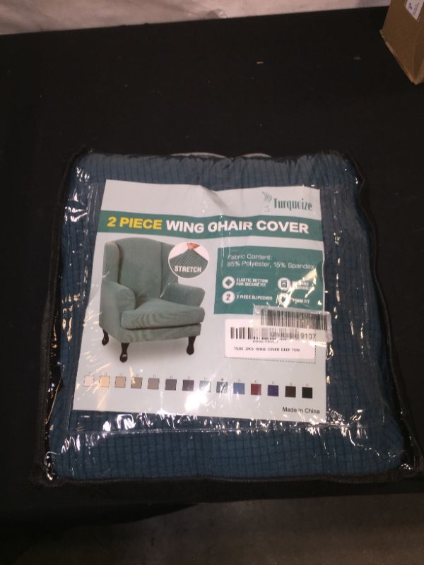 Photo 1 of 2 piece wing chair cover 