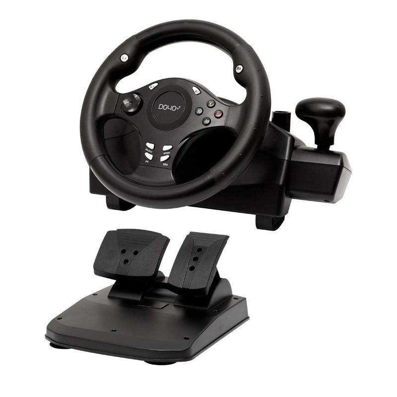 Photo 1 of Gaming Racing Wheel 270 degree Sim Steering wheel Driving Force Racing Wheel for Racing Game PC / Xbox One/ Xbox Series X S / XBox 360/ PS4 / PS3 / Nintendo Switch / Android with Pedals Accelerator Brake
