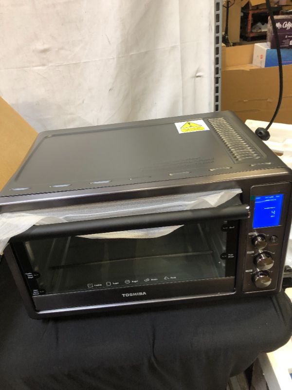 Photo 3 of Toshiba Digital Toaster Oven with Double Infrared Heating and Speedy Convection, Larger 6-slice/12-inch Capacity, 1700W, 10 Functions and 6 Accessories Fit All Your Needs
