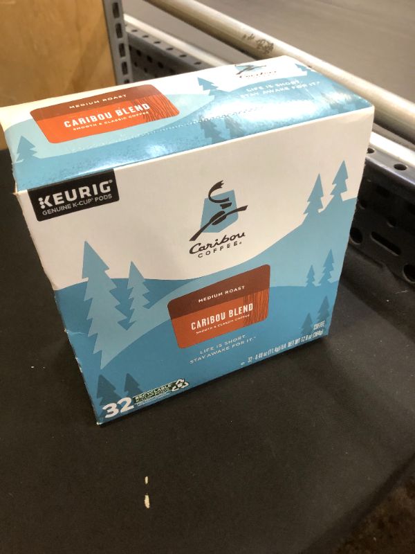 Photo 2 of Caribou Coffee Caribou Blend Keurig K-Cup Coffee Pods - Medium Roast - 32ct EXP 7/2022